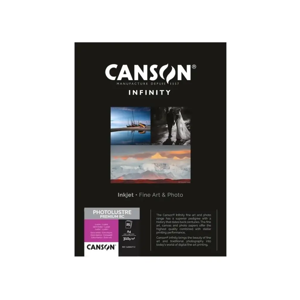Papel Impresión Digital Canson Infinity PhotoLustre Premium RC 310gr Lustrado