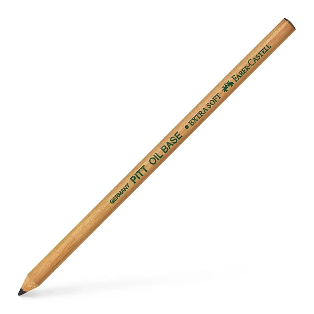 Lápiz Carboncillo Graso Pitt Faber Castell Negro
