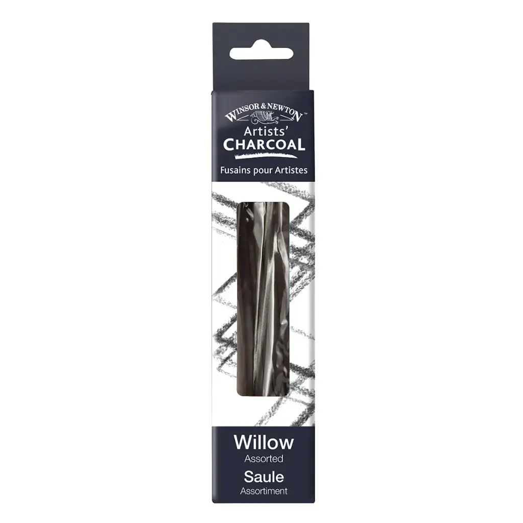 Barras Carboncillo de Sauce Fino Winsor & Newton Set 24 Mixto