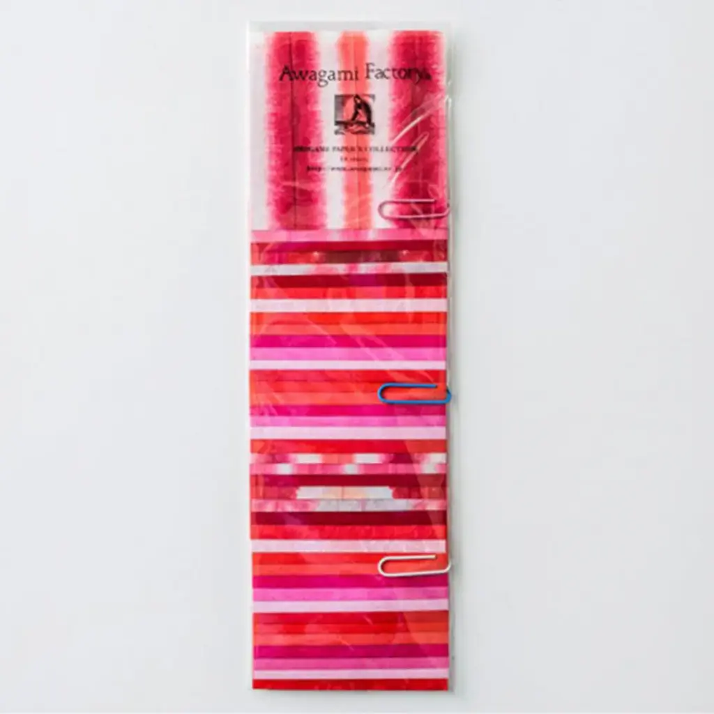 Papel Washi Teñido a Mano Awagami 7.5x7.5cm 40 Hojas