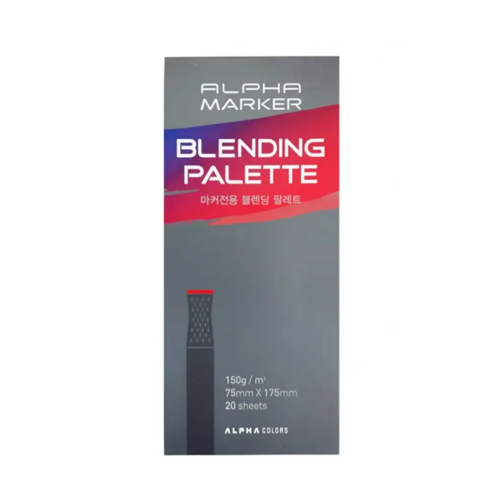 Paleta para Mezclar Marcadores Alpha Markers 150gr 20 Hojas