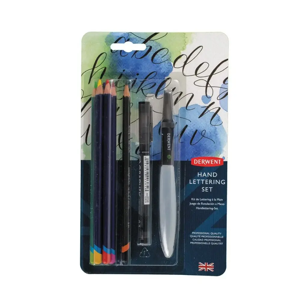 Lápices de Tinta Inktense Derwent Set Lettering