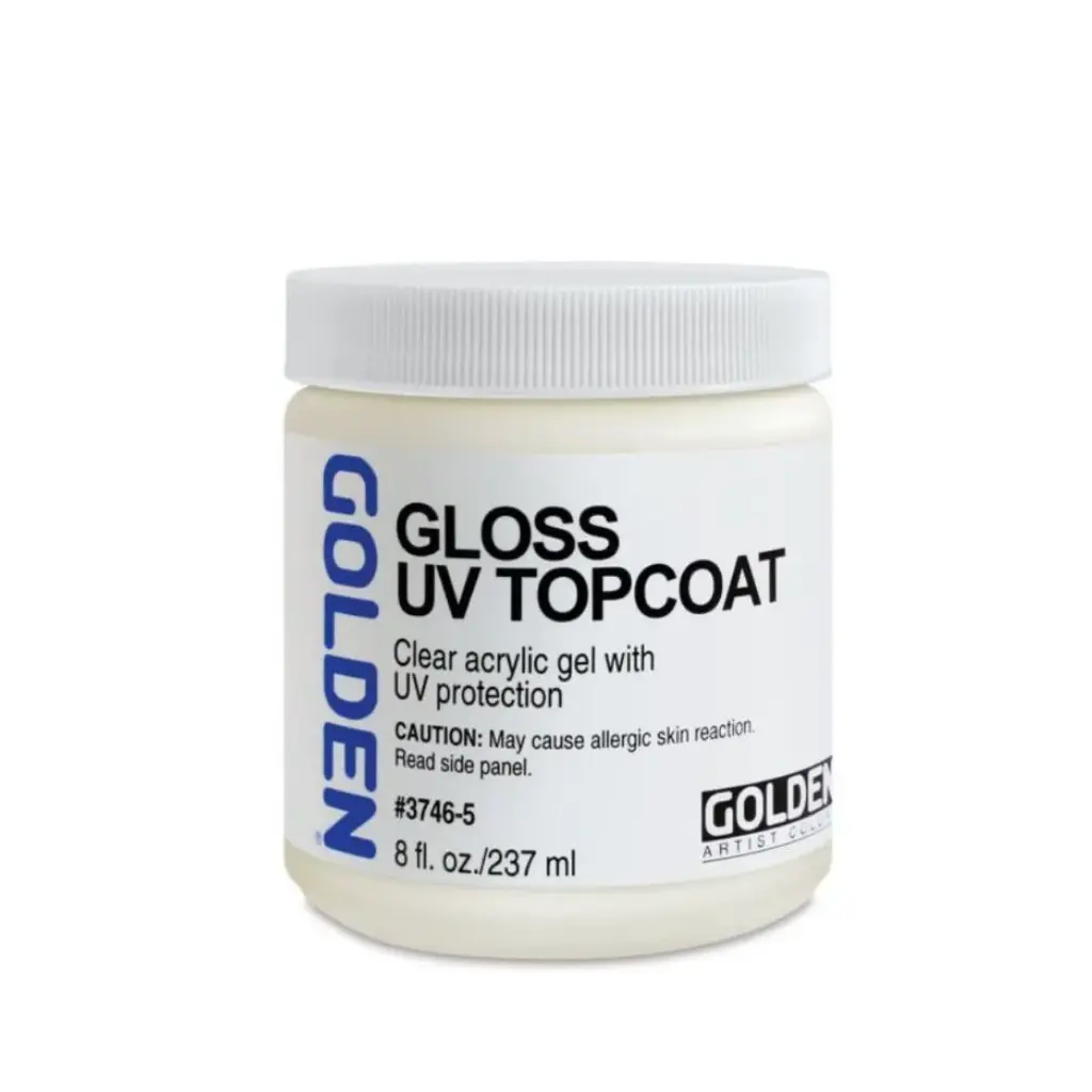Gel Capa de Acabado UV Brillante Golden 8oz