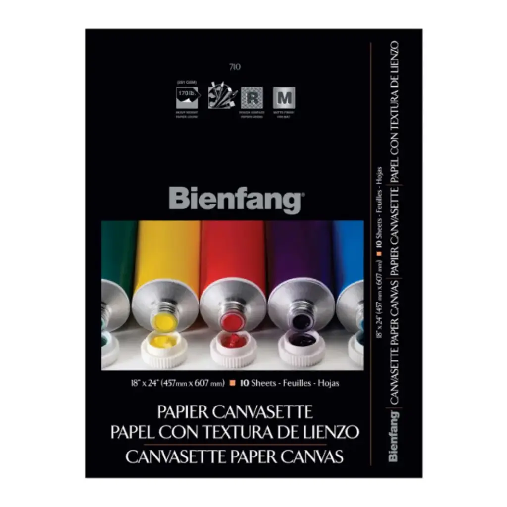 Block Papel Textura Lienzo Bienfang 45,7x60,7cm 281gr 10 Hojas