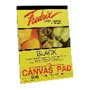 Block de Tela Negra Fredrix Canvas Pad 10 Hojas