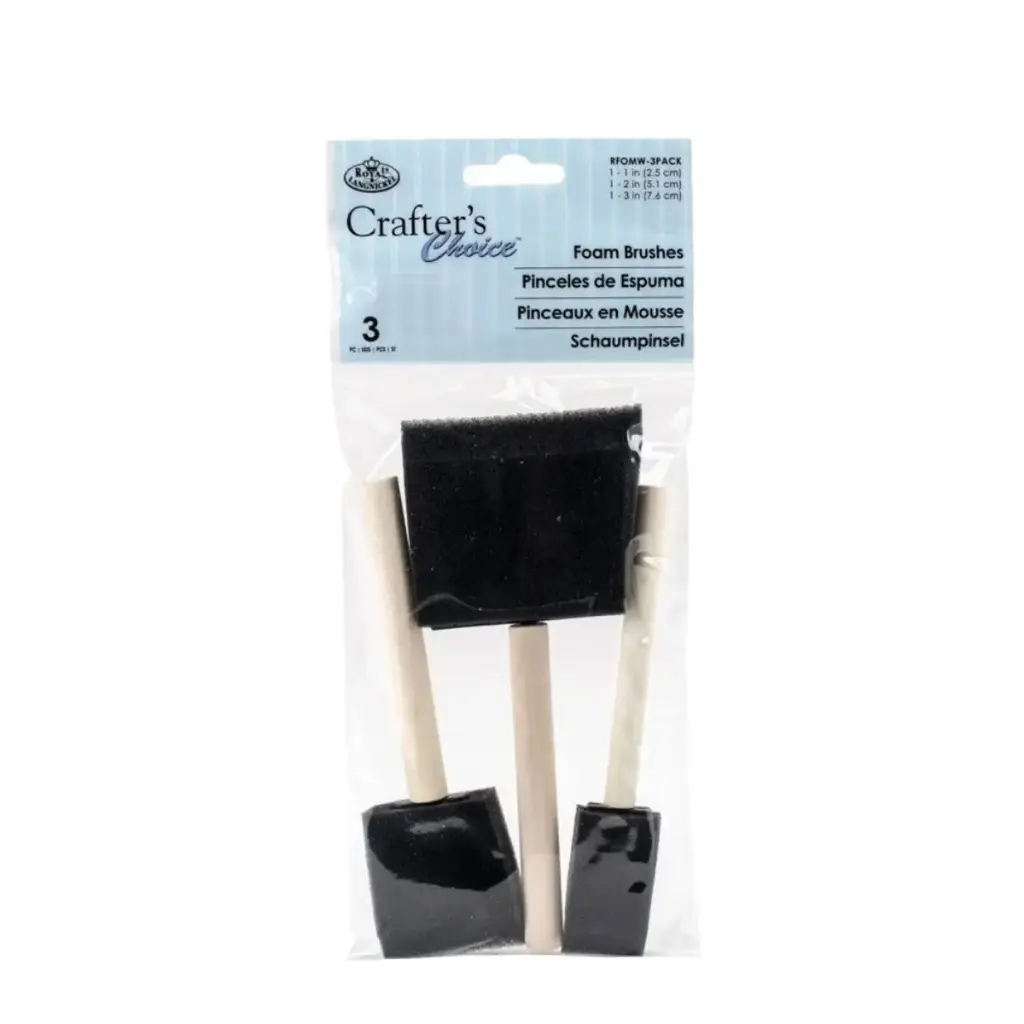 Cepillos de Espuma Royal Langnickel Set 3