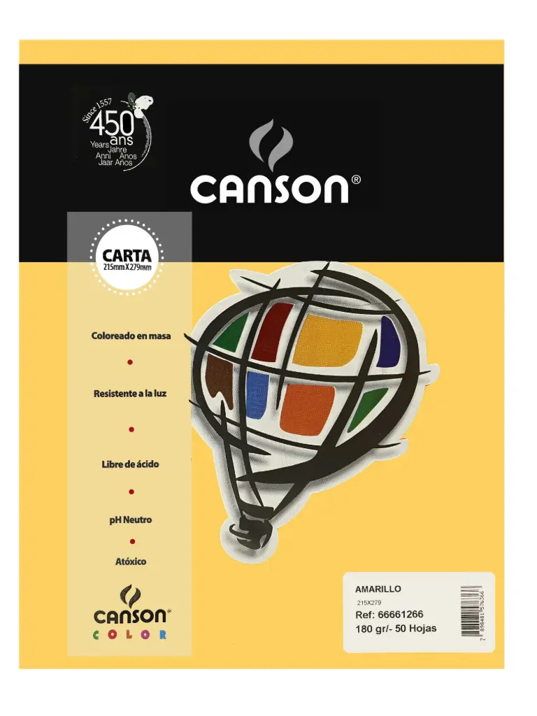 Resma Papel Canson Iris Vivaldi Carta 21,5 x 27,9 cm 50 Hojas