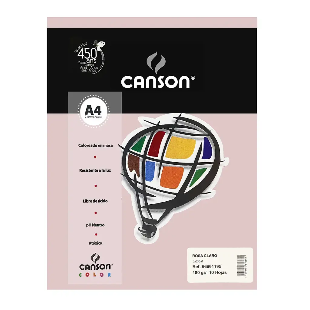 Resma Papel Canson Iris Vivaldi A4 21 x 29,7 cm 10 Hojas