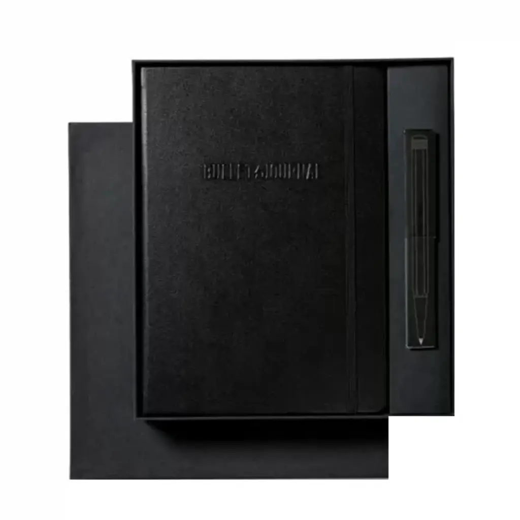 Libreta Leuchtturm 1917 Bullet Journal Stealth Collector's Set Libreta A5 + Boligrafo + Pen Loop