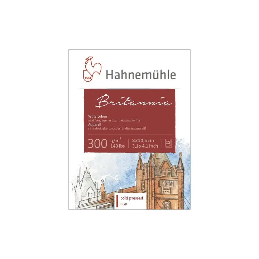 Block Acuarela Hahnemuhle Britannia 300gr Grano Fino