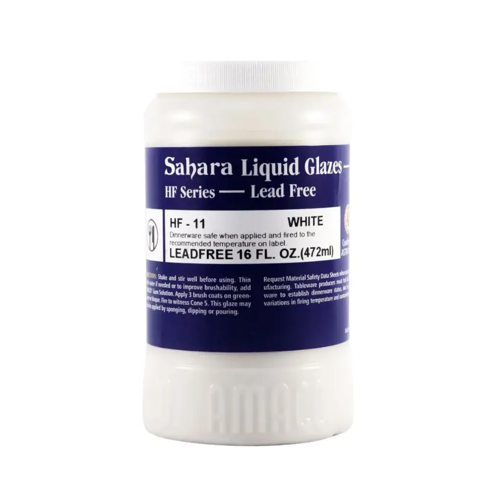 Esmalte para Cerámica Amaco HF-11 Blanco Brillante 16oz 473ml