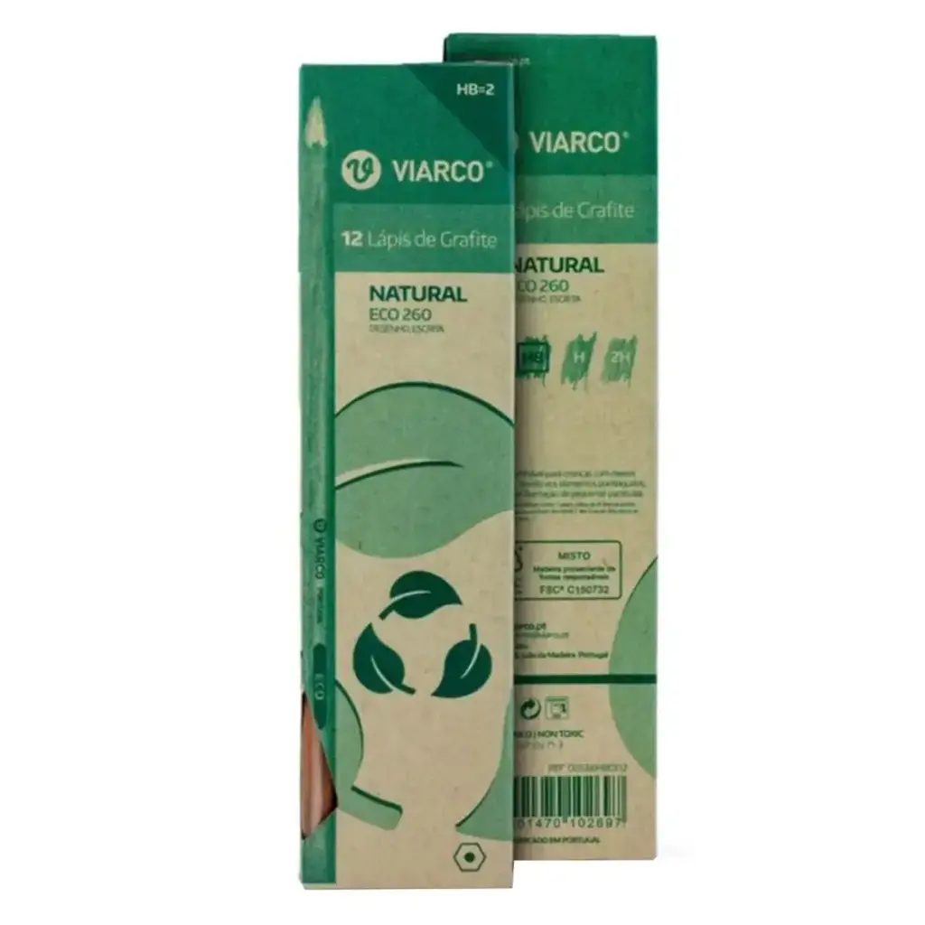 Caja Lápiz Grafito Ecológico 260 Viarco HB 12 Unidades