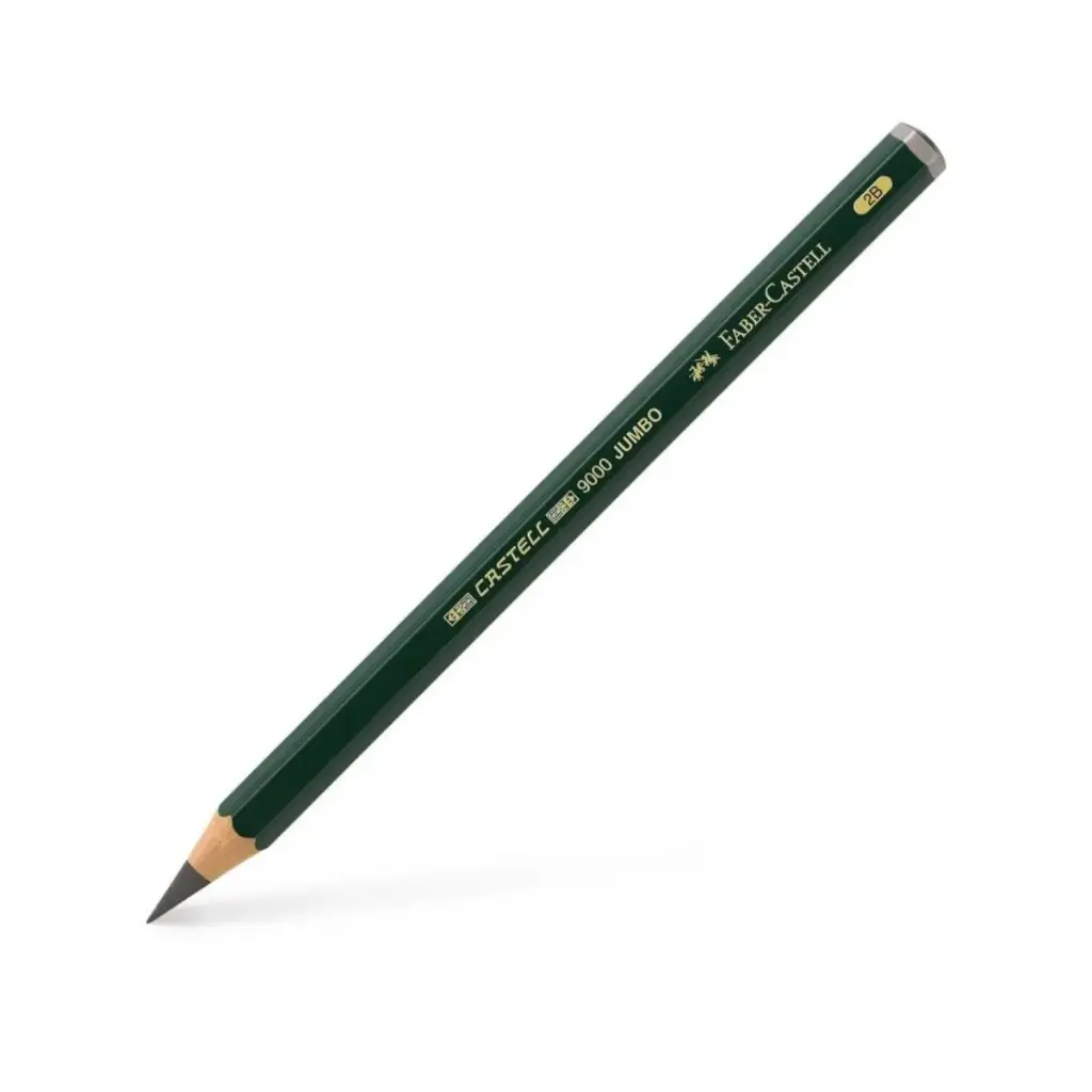 Lápiz Grafito Jumbo Faber Castell 9000 2B