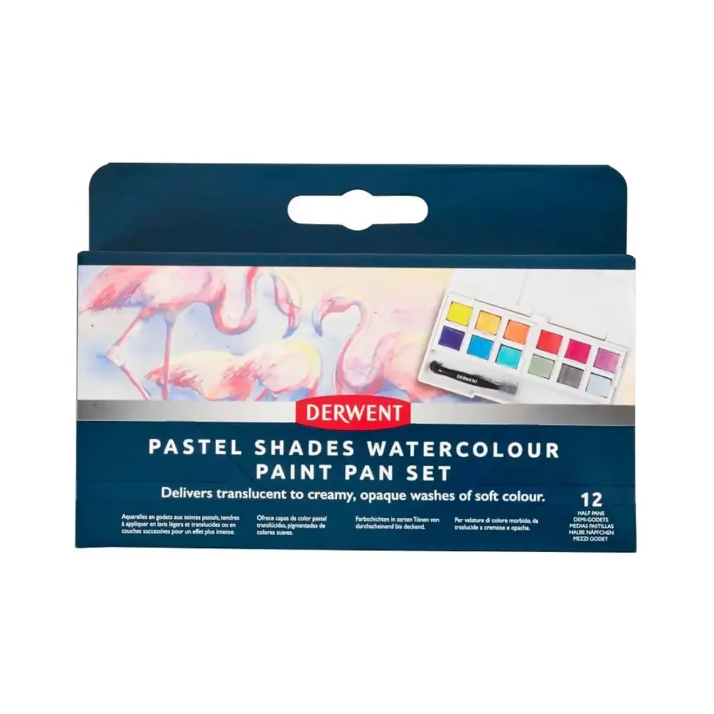 Acuarela en Pastillas Derwent Set 12 Tonos Pasteles