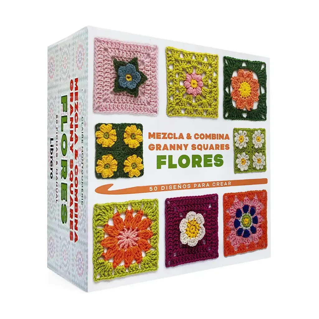 Libro Mezcla y Combina Granny Squares 50 Diseños para Crear Flores