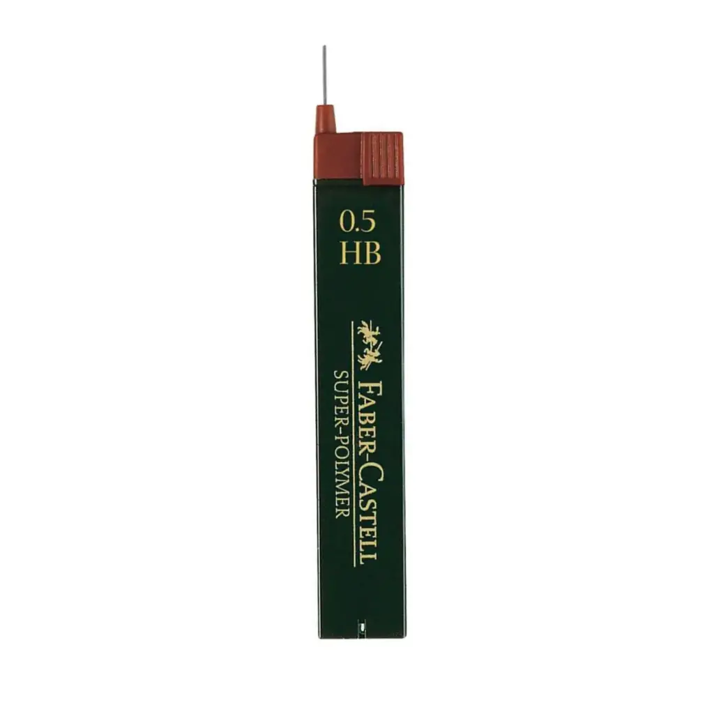 Minas Polímeras Faber Castell HB 0.5mm 12 Unidades 