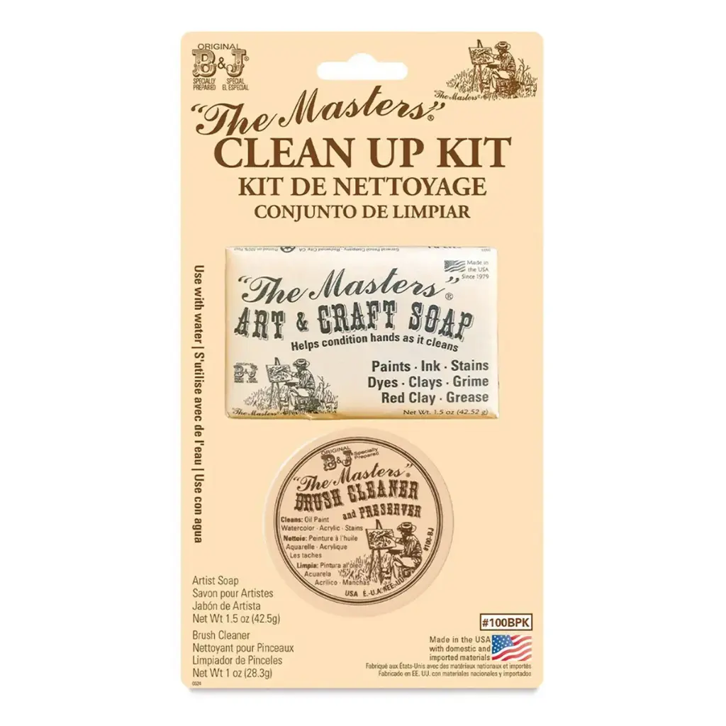 Kit de Limpieza The Masters Jabón de manos + Limpiador Pinceles