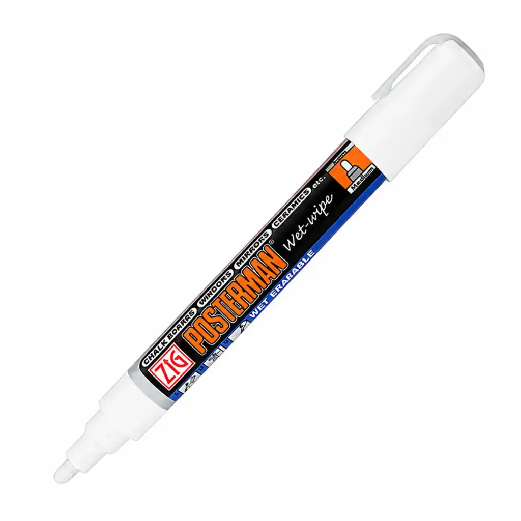 Marcador de Tiza Kuretake Posterman Wet-Wipe