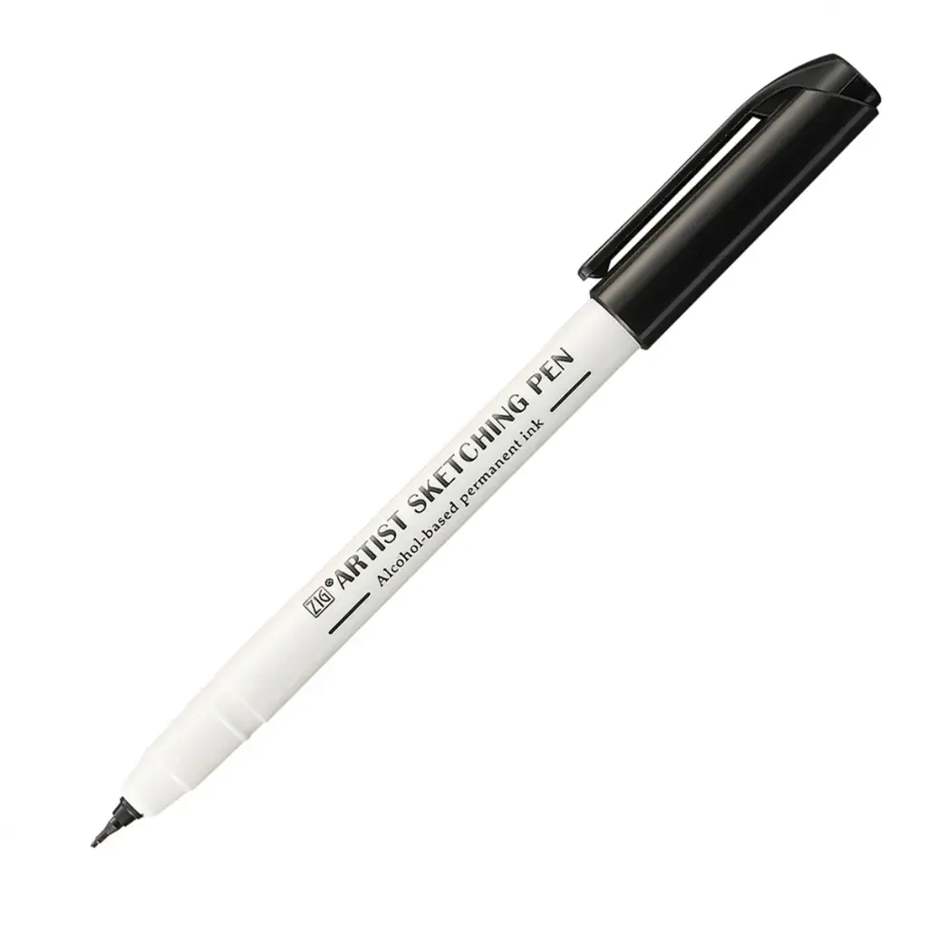 Marcador Kuretake Dibujo ZIG Artist Sketching Pen 0.6mm Negro