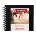 Libreta Sketchbook Art Creation Negra con Espiral 110gr 80 Hojas