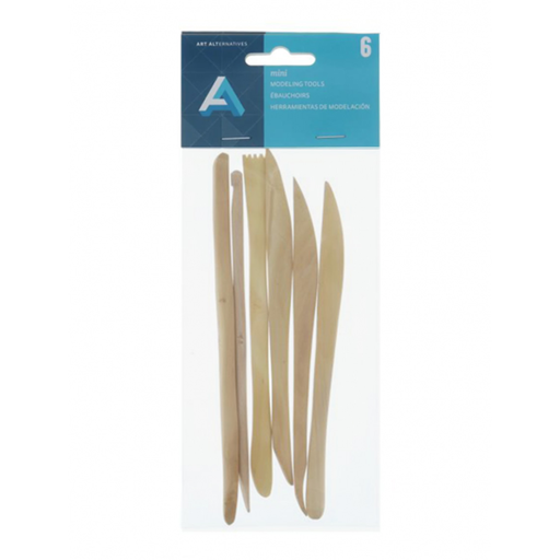 [AA17347] Herramientas de Madera para Modelar Art Alternatives Set 6 Mini