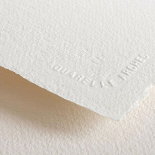 Resma Papel Acuarela Arches 185gr 100% Algodón 56x76 cm 10 Pliegos