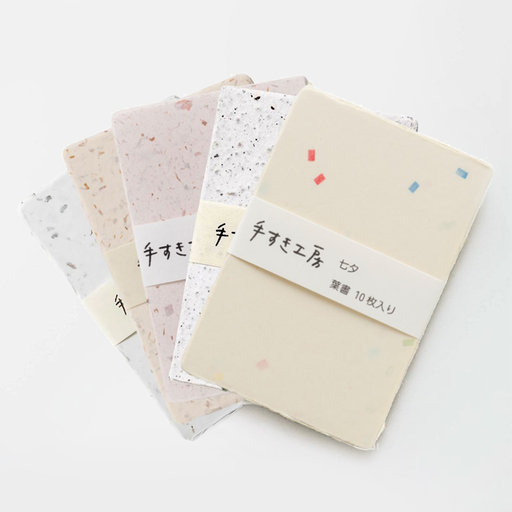 Postales Papel Washi Awagami 200gr 10x15cm 10 Hojas