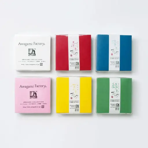 Bloques de Papel Washi Awagami 8.5 x 8.5 cm 150 Hojas