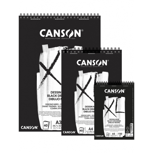 Croquera Dibujo Canson XL Negra 150gr