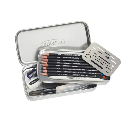 [2302162] Set Dibujo Derwent Line and Wash 14 Piezas