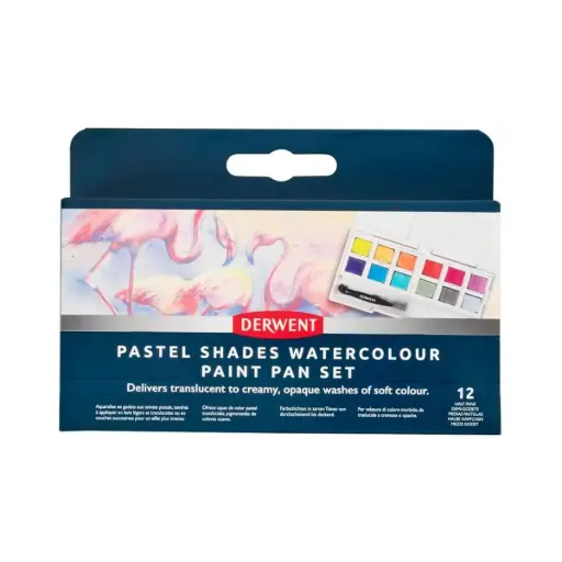 Acuarela en Pastillas Derwent Set 12 Tonos Pasteles