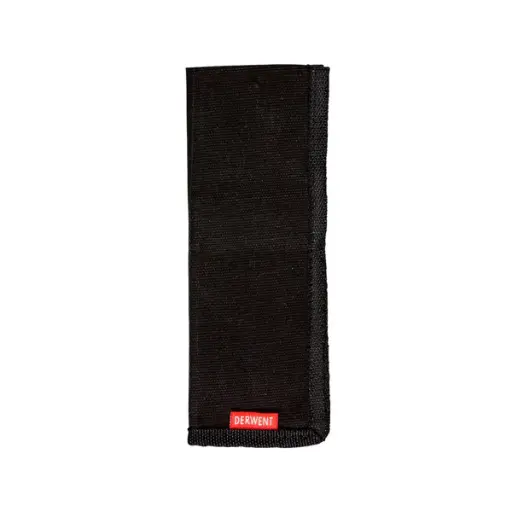 [2306221] Estuche de Tela Negro Derwent para 12 Lápices