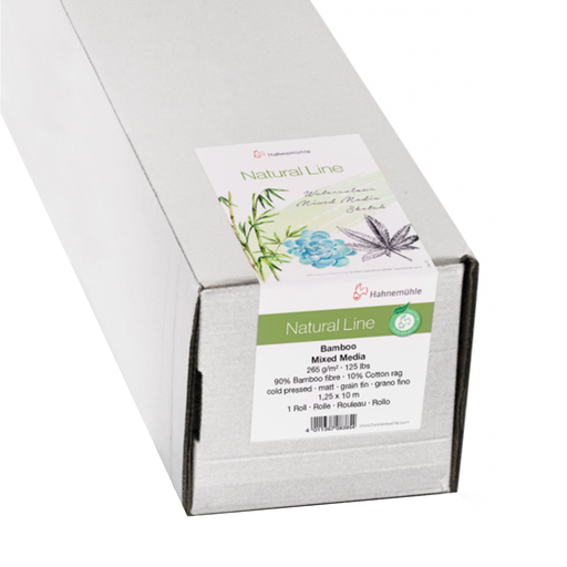 [10629110] Rollo Técnica Mixta Hahnemuhle Bamboo 265gr 1.25 x 10 mt