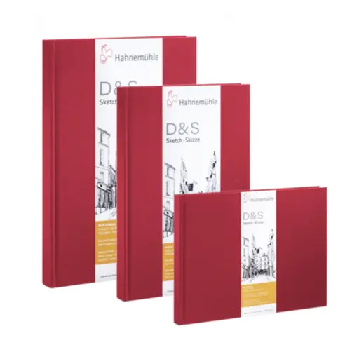Libreta Dibujo Hahnemuhle D&S Sketch 140gr Roja
