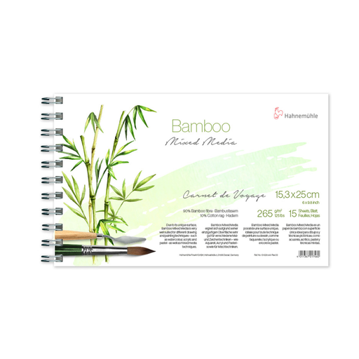 [10628549] Croquera de Viaje Técnica Mixta Hahnemühle Bamboo 265gr 15,3x25cm 15 Hojas