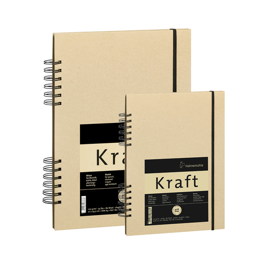 Croquera Dibujo Hahnemühle Papel Kraft Con Espiral 120gr 80 Hojas