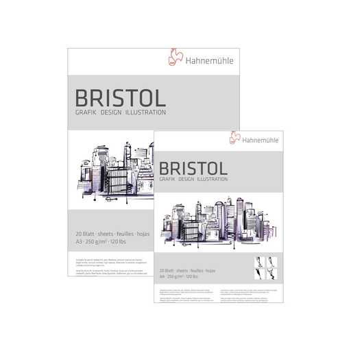 Block Dibujo Hahnemuhle Bristol 250gr 20 Hojas