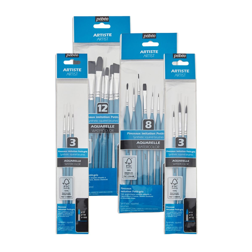 Pinceles Pebeo Acuarela Sets Pelo Sintético Ardilla 