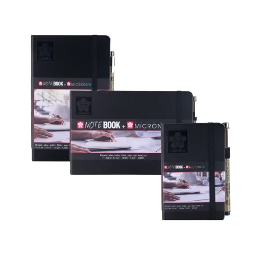 Libreta Sakura 140gr 80 Hojas + Pigma Micron PN
