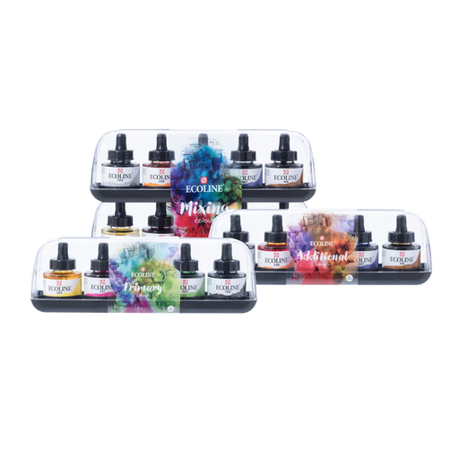 Tinta de Acuarela Líquida Ecoline con Gotero Sets 30ml