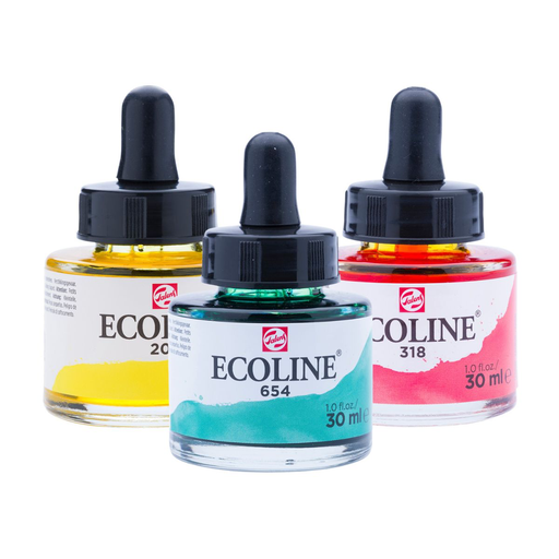 Tinta de Acuarela Líquida Ecoline Con Gotero 30ml