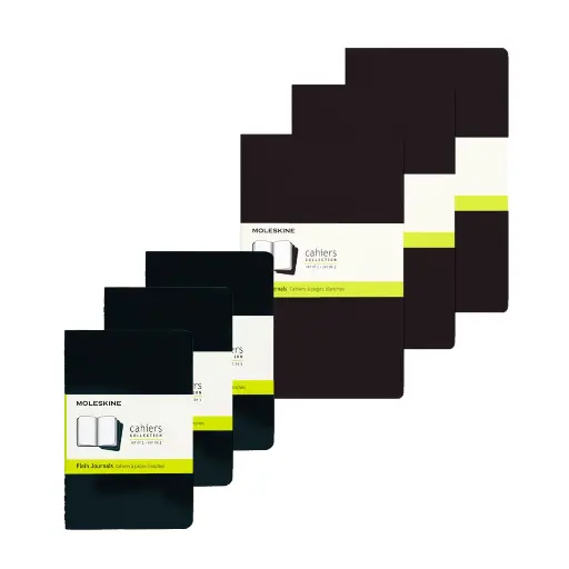 Libretas Moleskine Cahier Grande Plana Set 3