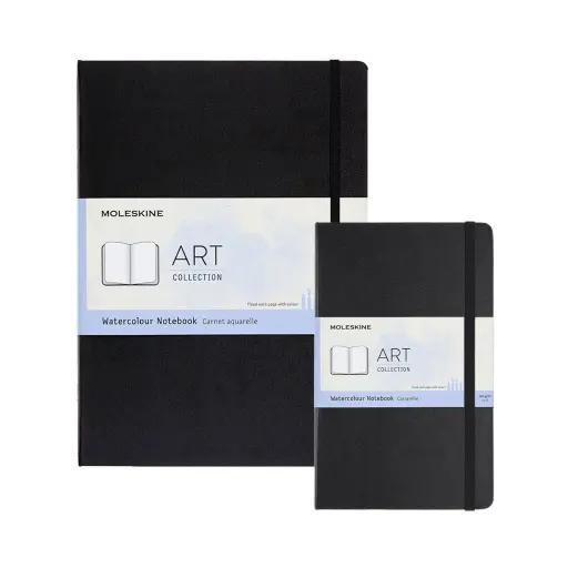 Libreta para Acuarela Moleskine Negro 200gr Tapa Dura