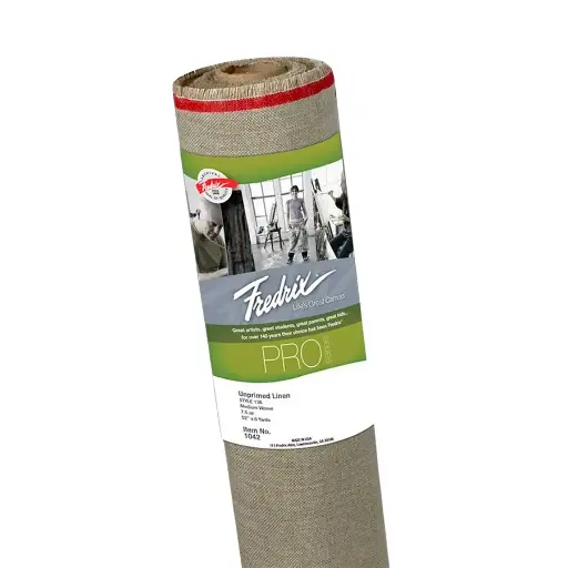 Rollo de Lino Belga Fredrix Sin Imprimar Serie PRO 136 254gr