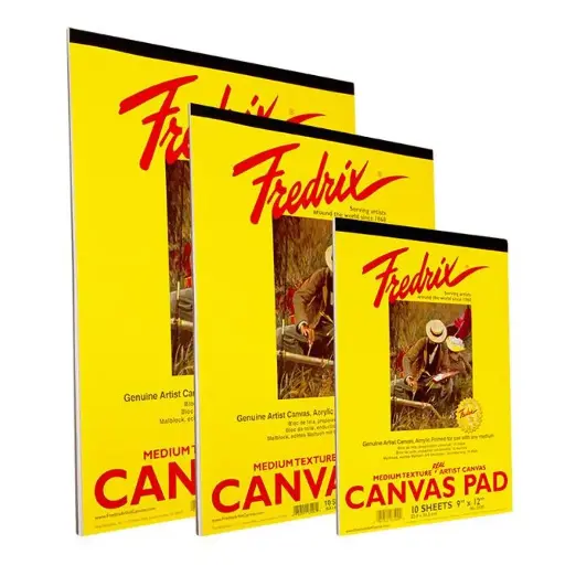 Block de Tela Blanca Fredrix Canvas Pad 10 Hojas