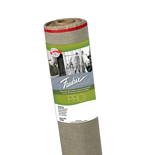 Rollo de Lino Belga Fredrix Galicia Serie Pro 588 441gr Imprimado