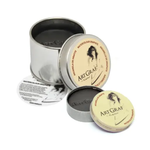 Pastilla Grafito Acuarelable ArtGraf Viarco Caja Metálica