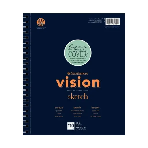 [P657-59] Croquera Dibujo Strathmore Vision 74gr 22.9 x 30.5 cm 110 Hojas