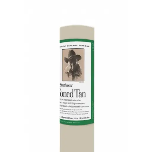 [P413-42] Rollo Papel Dibujo Strathmore Serie 400 Toned Tan 118gr 1.067 X 9.14 mt