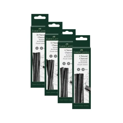 Barras Carboncillo Natural Pitt Faber Castell Sets